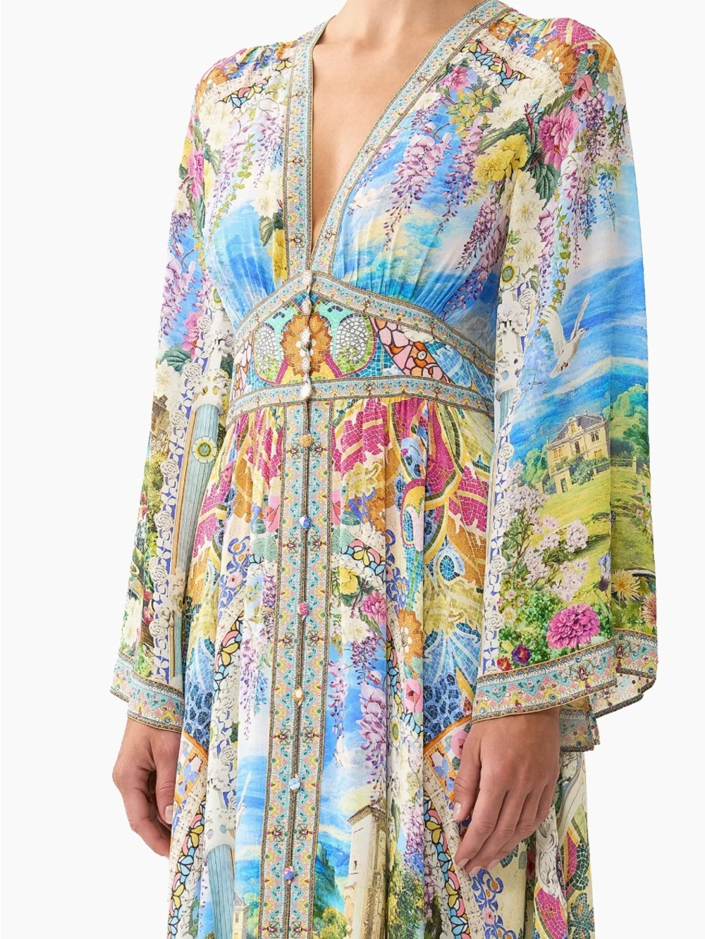 CAMILLA Navas Nouveau Silk Maxi Dress NWT | Retail $979 | Rare Luxury Designer - Picture 5 of 10